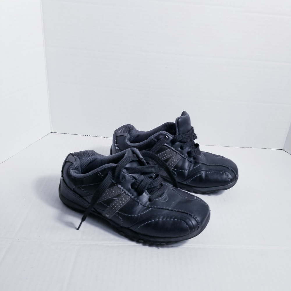 SONOMA BOY'S SNEAKER DRESS SHOE DARK BROWN BLACKISH COLOR SIZE 1